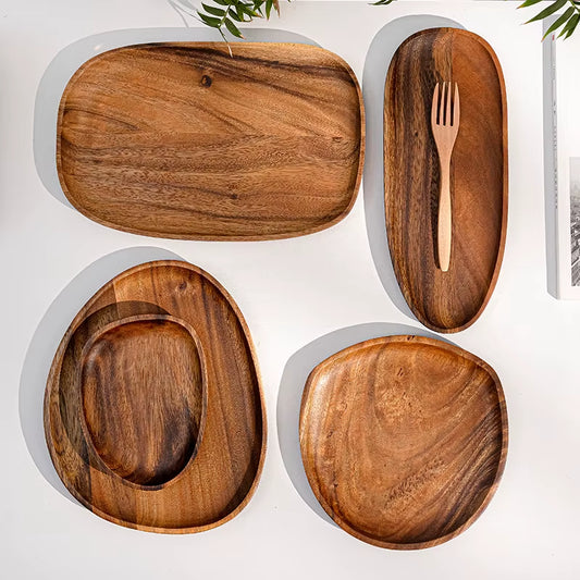 Irregular Wood Serving Plates