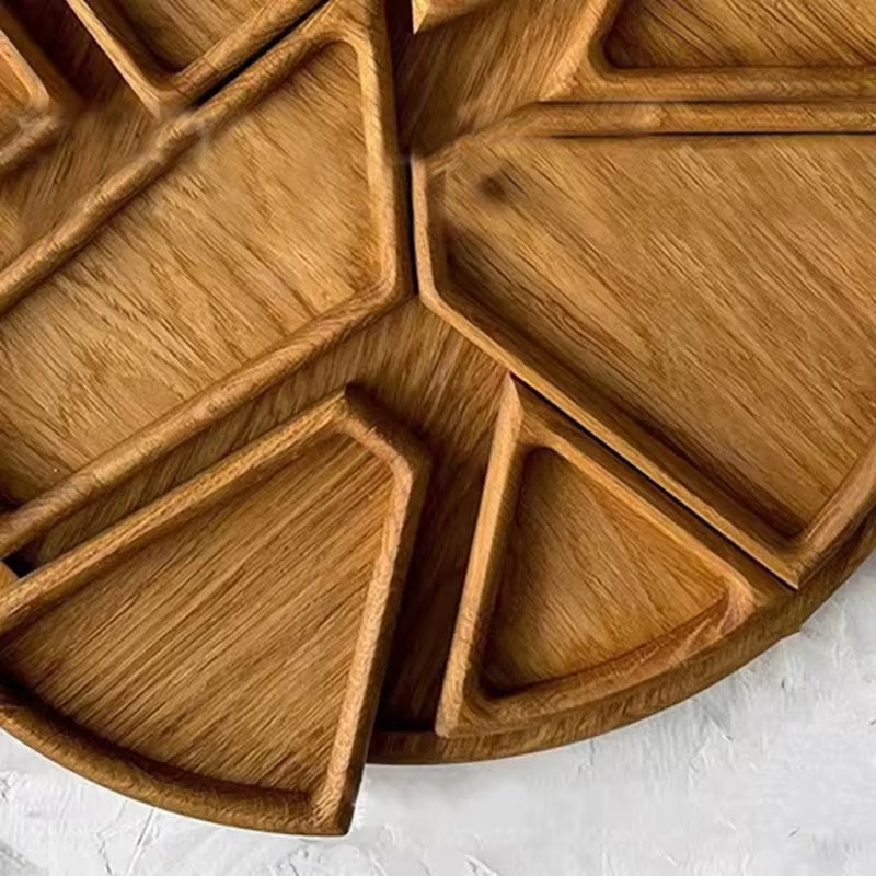 Divided Wooden Serving Tray