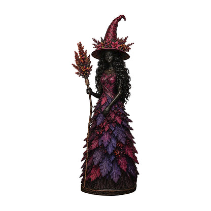 Leaf Witch Halloween Figurine