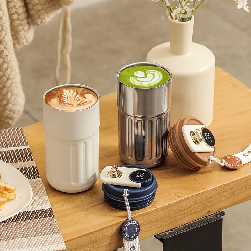 Smart LED Thermos Tumbler with Temperature Display
