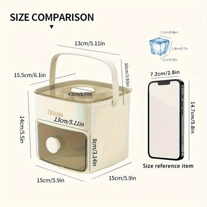 48-Grid Ice Cube Tray with Storage Compartment