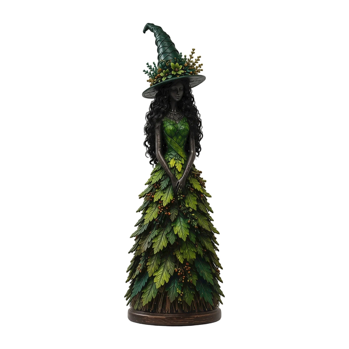 Leaf Witch Halloween Figurine