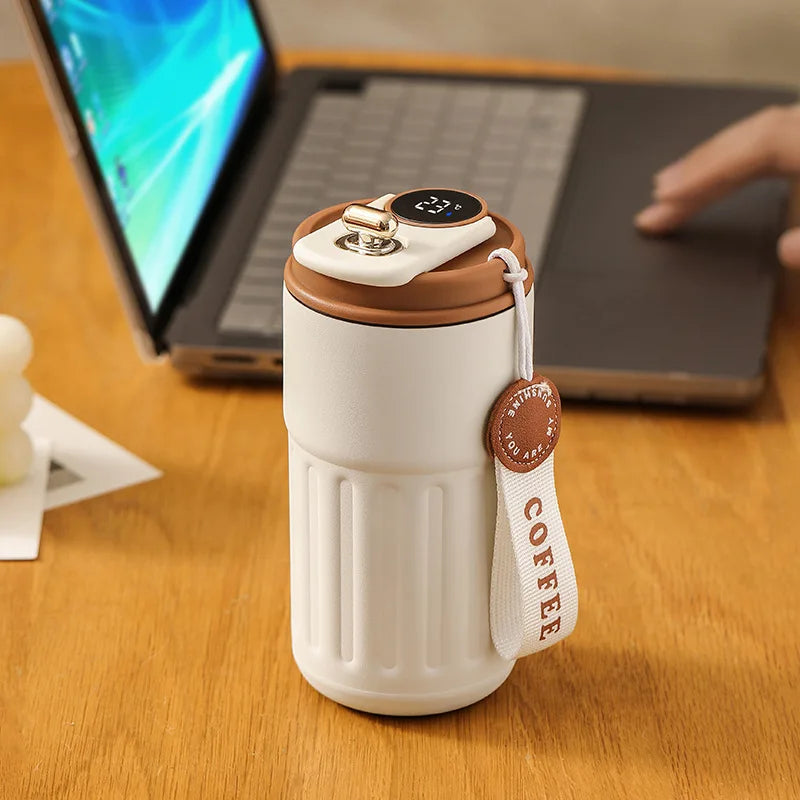 Smart LED Thermos Tumbler with Temperature Display