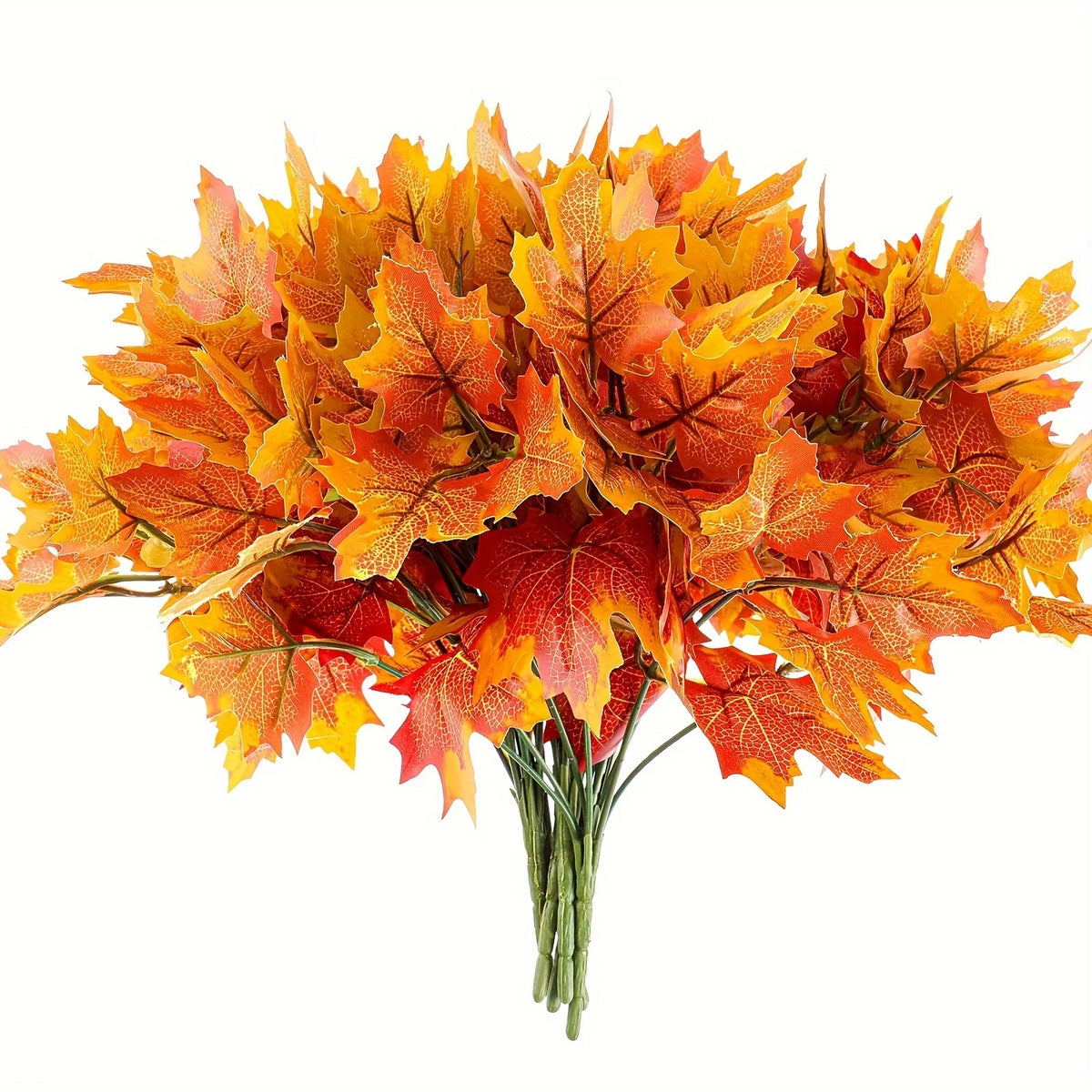 Artificial Autumn Maple Leaf Stems