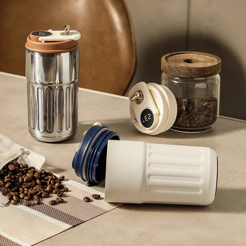 Smart LED Thermos Tumbler with Temperature Display