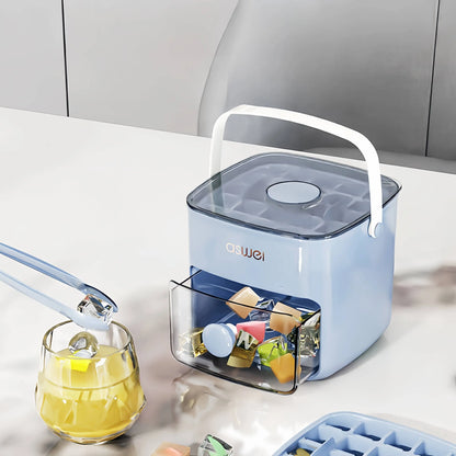 48-Grid Ice Cube Tray with Storage Compartment
