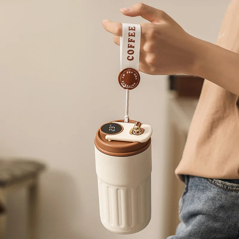 Smart LED Thermos Tumbler with Temperature Display
