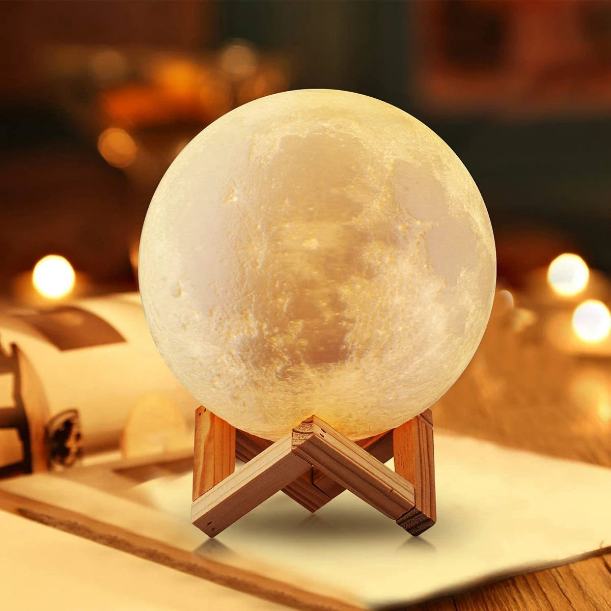 LED Moon Lamp with Stand