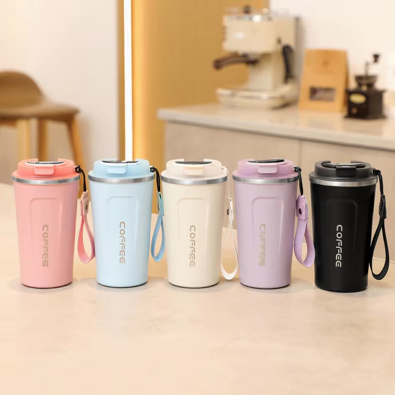 Stainless Steel Smart Thermos with Temperature Display