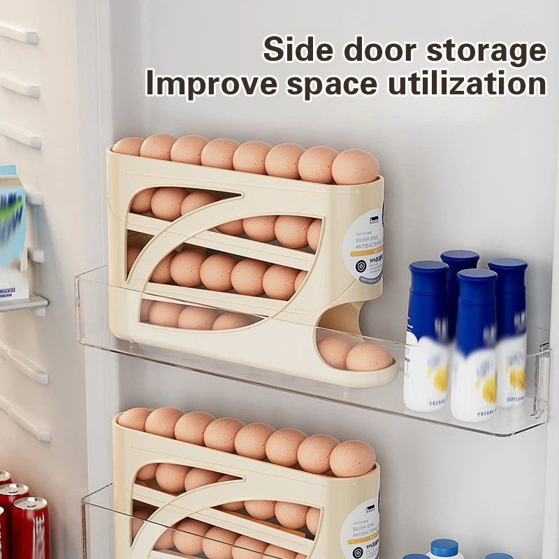 4-Tier Automatic Rolling Egg Rack