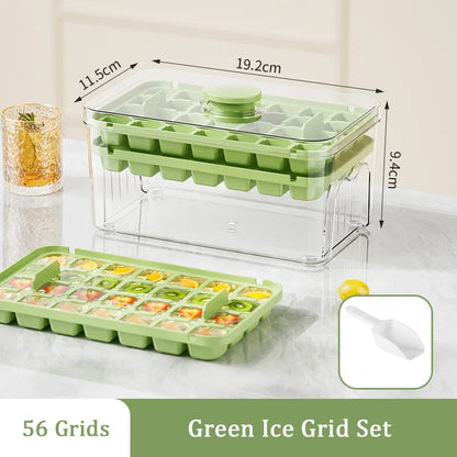 One-Press Ice Cube Storage Box