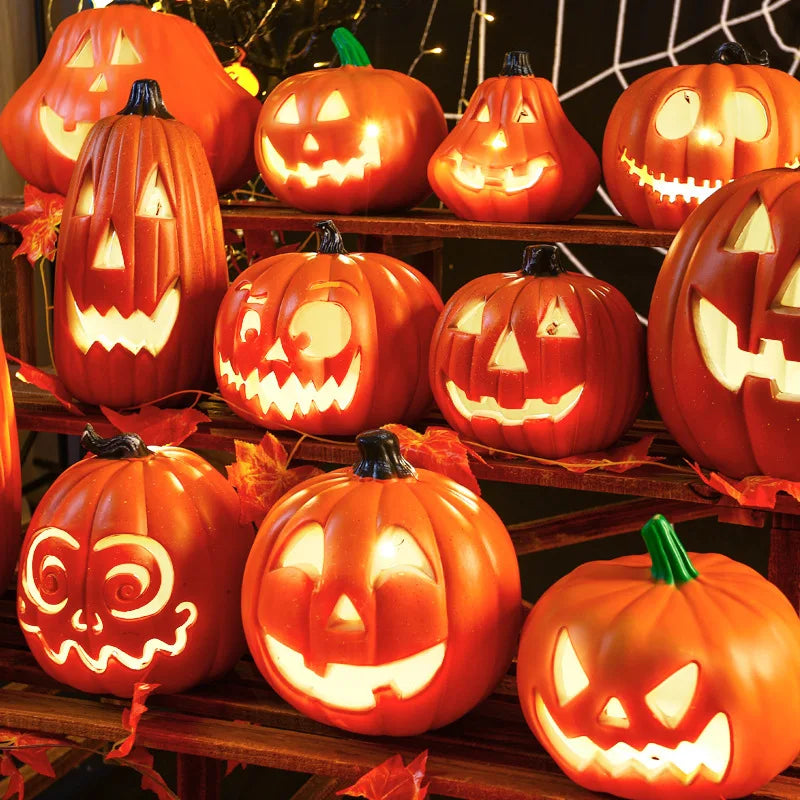 Glow-in-the-Dark Halloween Pumpkin Lamp