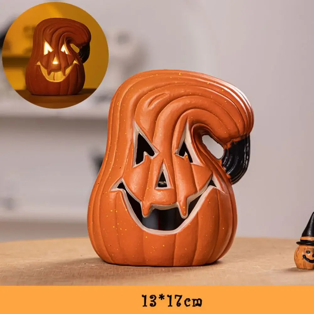 Glow-in-the-Dark Halloween Pumpkin Lamp