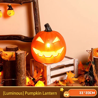 Glow-in-the-Dark Halloween Pumpkin Lamp