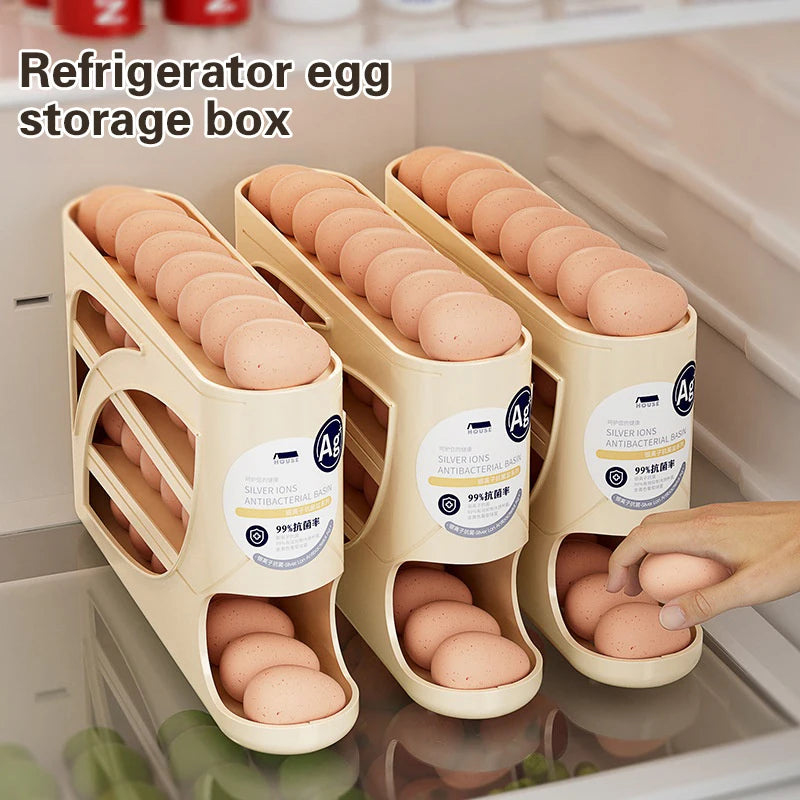 4-Tier Automatic Rolling Egg Rack
