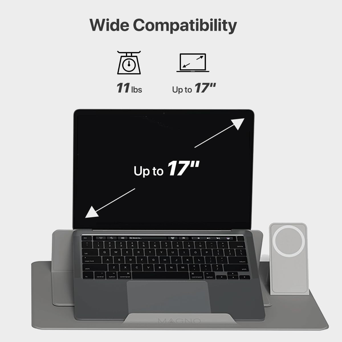 Magno Magnetic Laptop Stand – Adjustable & Portable