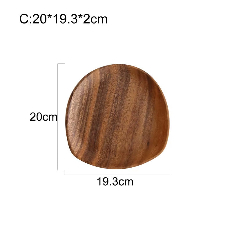 Irregular Wood Serving Plates