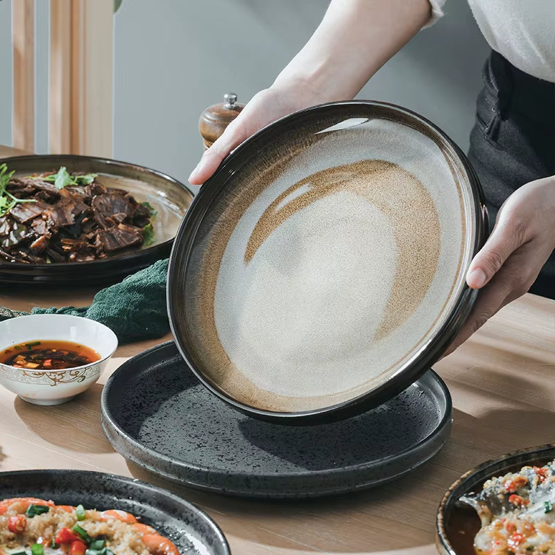 Japanese-Style Ceramic Dish