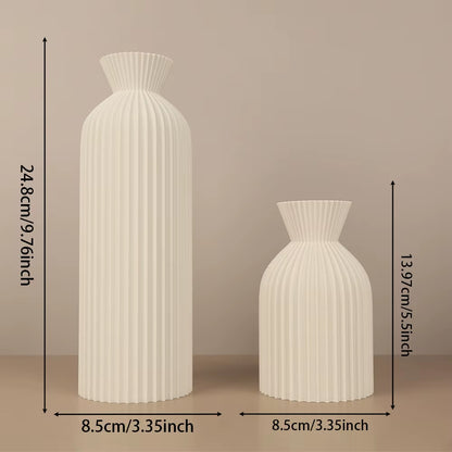 Striped Ceramic Vase