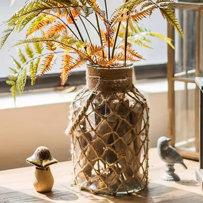 Bohemian Handwoven Glass Vase
