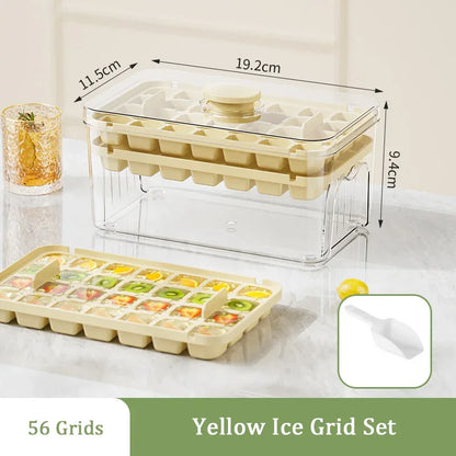 One-Press Ice Cube Storage Box