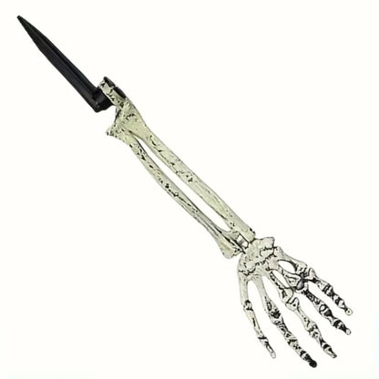 Halloween Skeleton Skull and Hand Garden Stakes