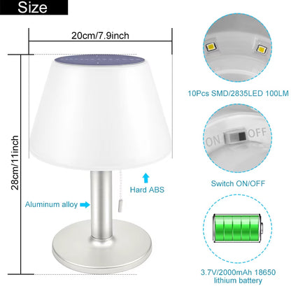Solar LED Table Lamp