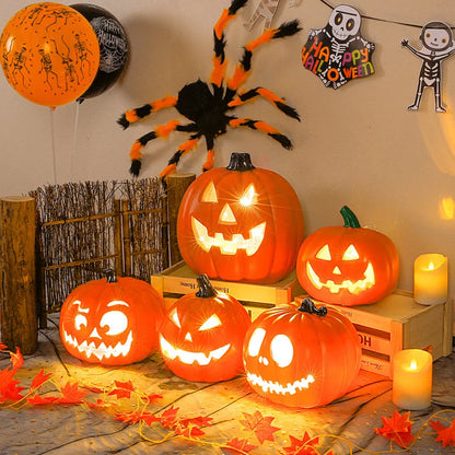 Glow-in-the-Dark Halloween Pumpkin Lamp