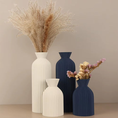 Striped Ceramic Vase