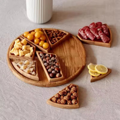 Divided Wooden Serving Tray