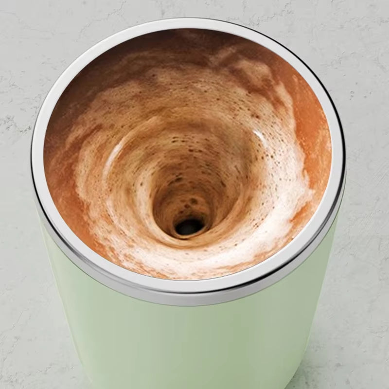 Self-Stirring Stainless Steel Mug