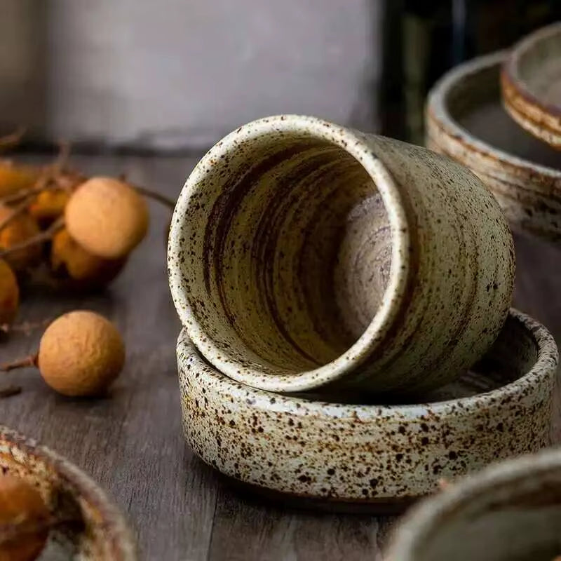 Retro Handmade Stoneware Tableware