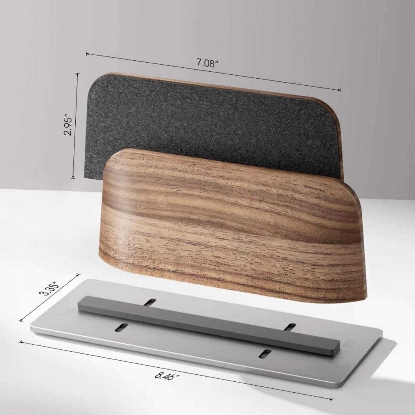 Walnut Vertical Laptop Holder