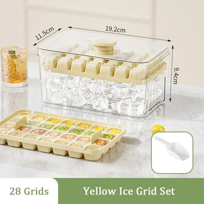 One-Press Ice Cube Storage Box