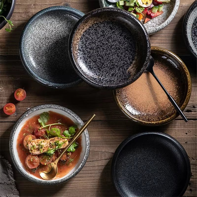 Retro Ceramic Plate Set