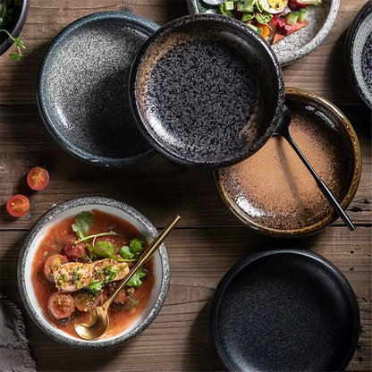 Retro Ceramic Plate Set