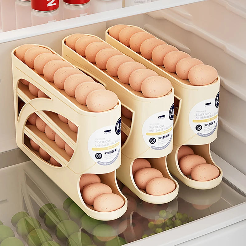 4-Tier Automatic Rolling Egg Rack