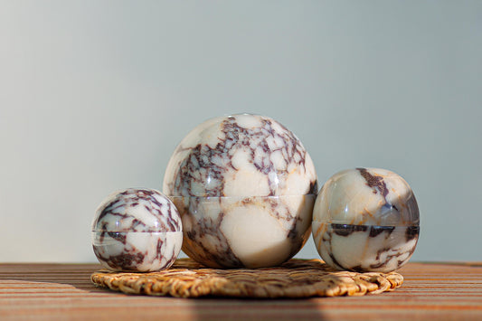 3-Piece Marble Table Lamp Set